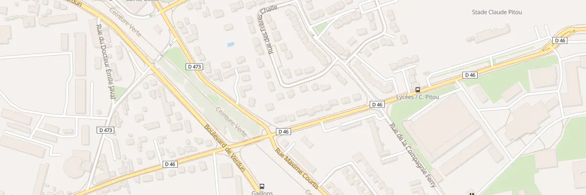 Plan du 9 Rue des Frères Challe à Sens