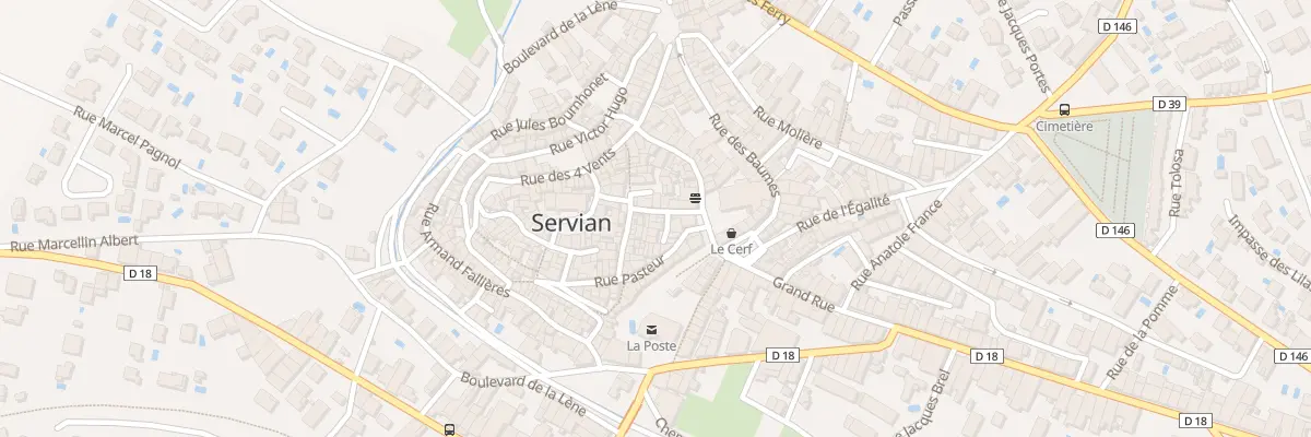 Plan du 11 Rue Frédéric Mistral à Servian