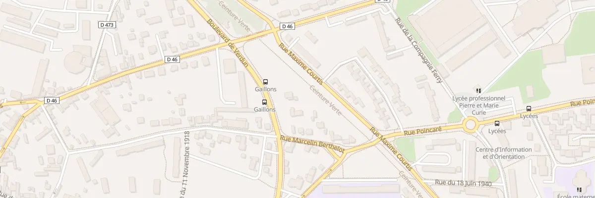 Plan du 55 Rue Marcelin Berthelot à Sens
