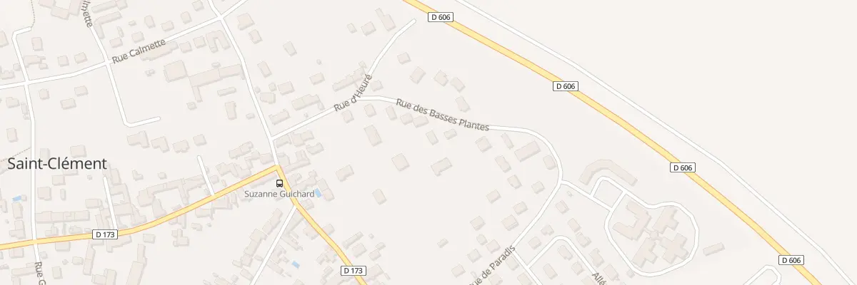 Plan du 8 Rue des Basses Plantes à Saint-Clément