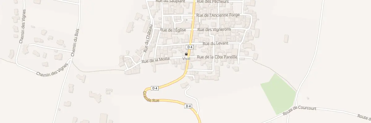 Plan du 1 Rue de la Motte à Beauregard-l’Évêque