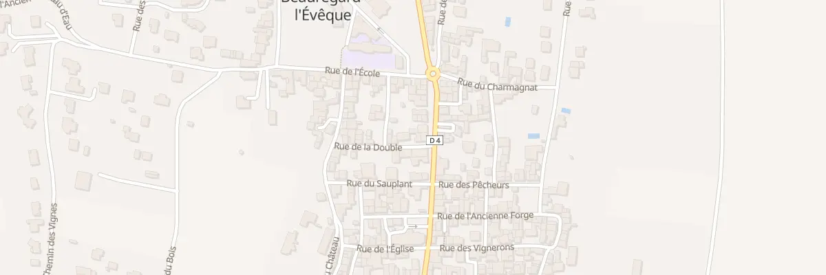 Plan du 4 Rue de la Double à Beauregard-l’Évêque