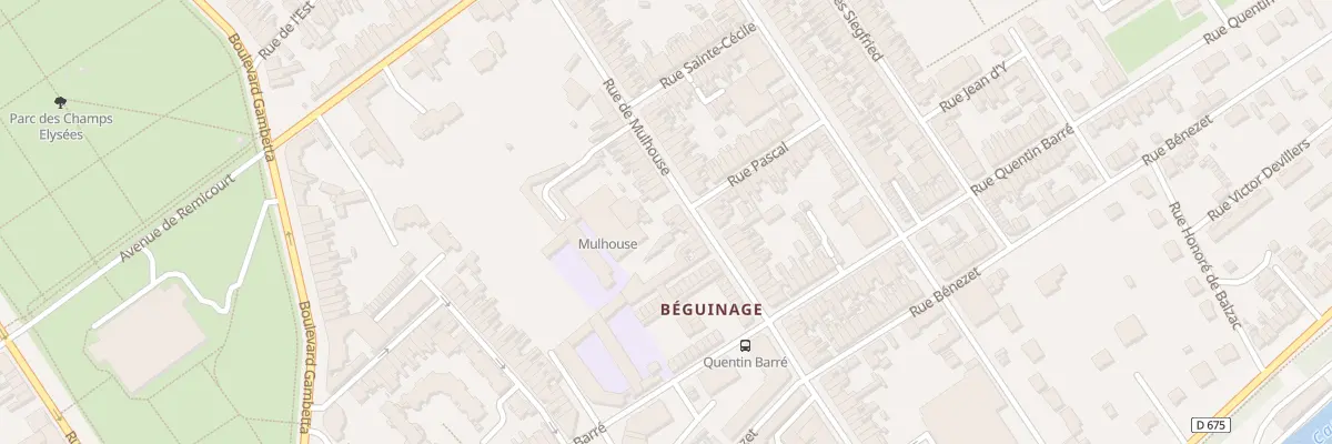 Plan du 122 Rue de Mulhouse à Saint-Quentin
