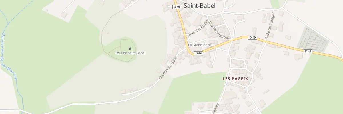 Plan du 9002 Chem du Gour (Le Bourg) à Saint-Babel