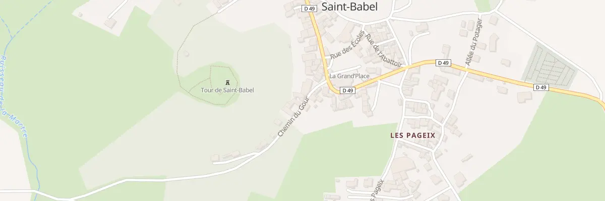 Plan du 9002A Chem du Gour (Le Bourg) à Saint-Babel