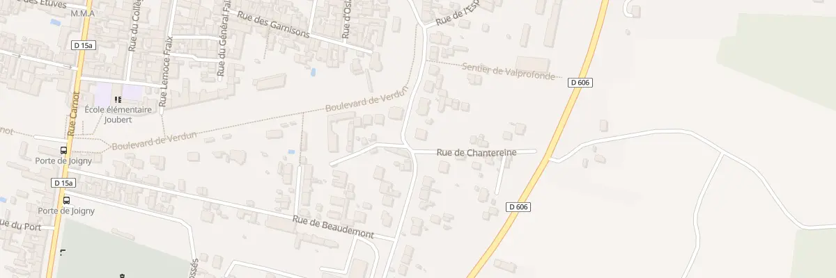 Plan du 1 Rue de Chantereine à Villeneuve-sur-Yonne