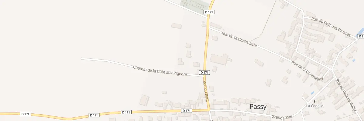 Plan du 3T Rue du Parc à Passy