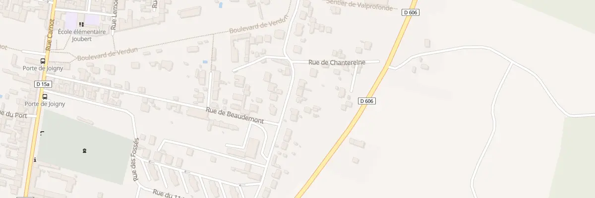 Plan du 9 Fg de l’Esperance à Villeneuve-sur-Yonne