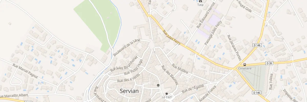 Plan du 38 Rue du Commerce à Servian