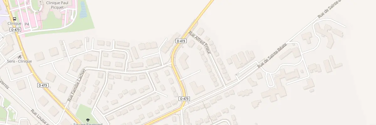 Plan du 24 Rue du Général Delestraint à Sens