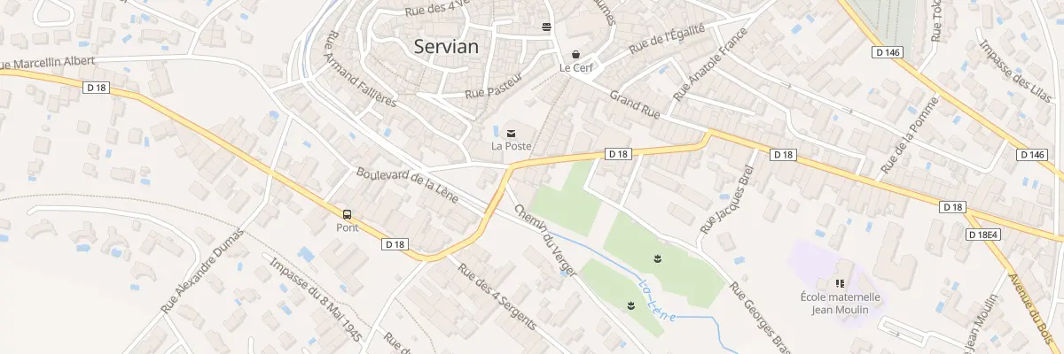 Plan du 19B Av Jean Moulin à Servian
