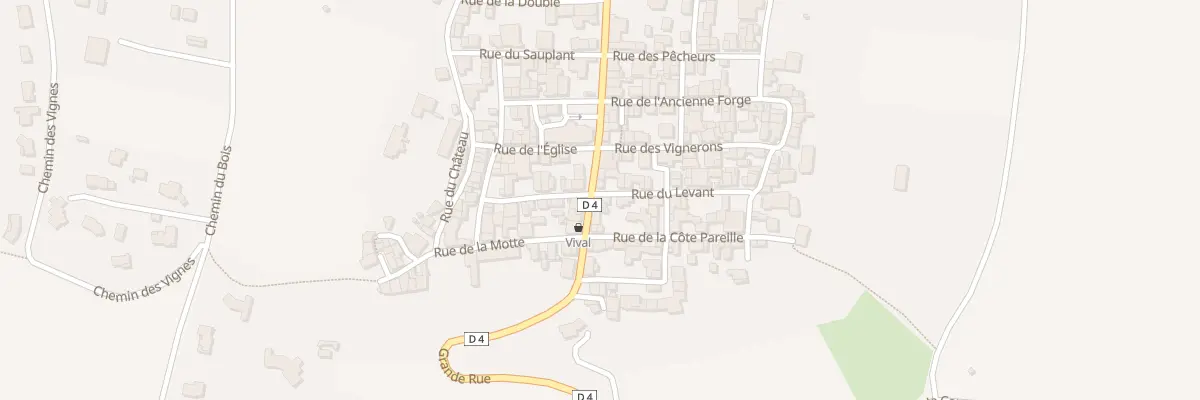 Plan du 2 Rue du Levant à Beauregard-l’Évêque