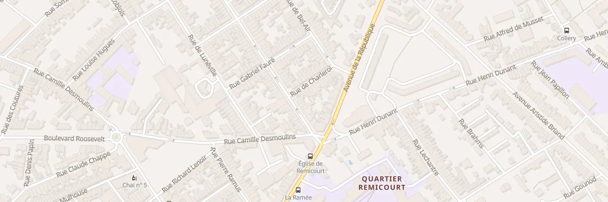 Plan du 14 Rue Jules Coupé à Saint-Quentin