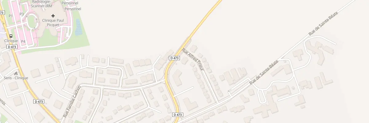 Plan du 26 Rue du Général Delestraint à Sens