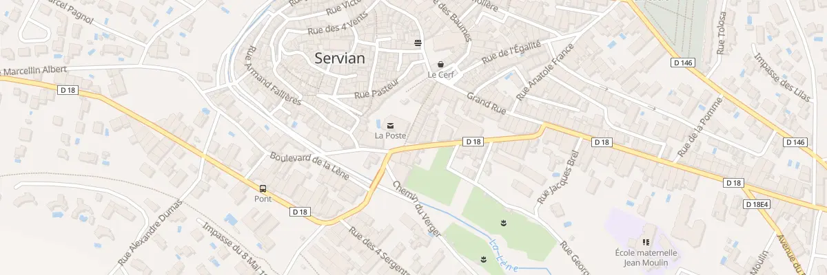 Plan du 14 Av Jean Moulin à Servian
