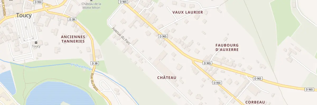 Plan du 7 Bd Pierre Larousse à Toucy