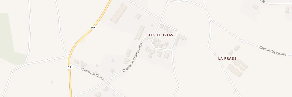Plan du 5149 Les Clovias à Aulhat-Flat