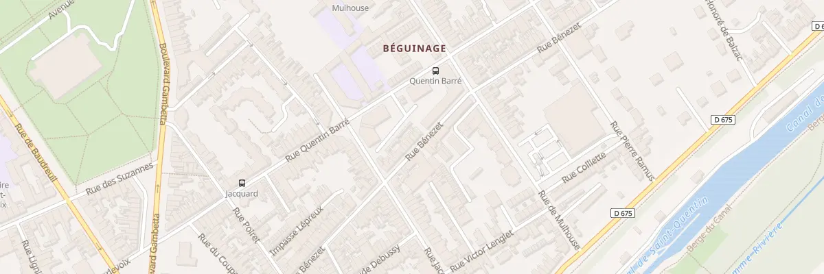 Plan du 113 Rue Bénézet à Saint-Quentin