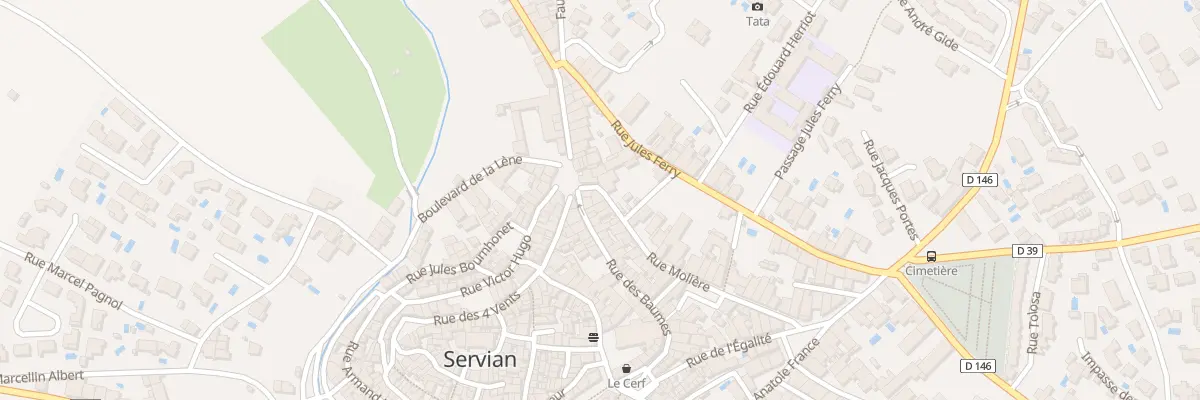 Plan du 21B Rue Molière à Servian