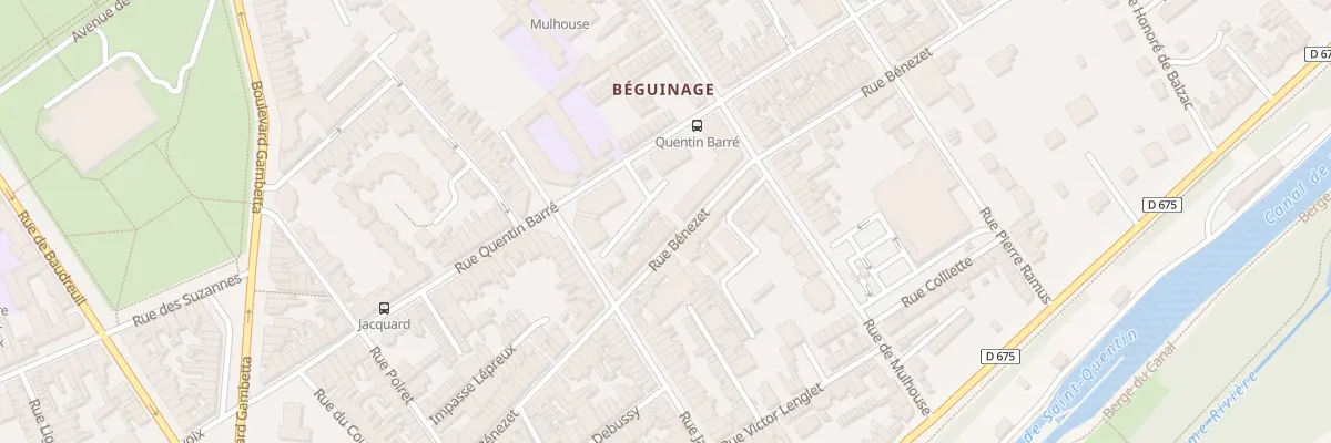 Plan du 117 Rue Bénézet à Saint-Quentin
