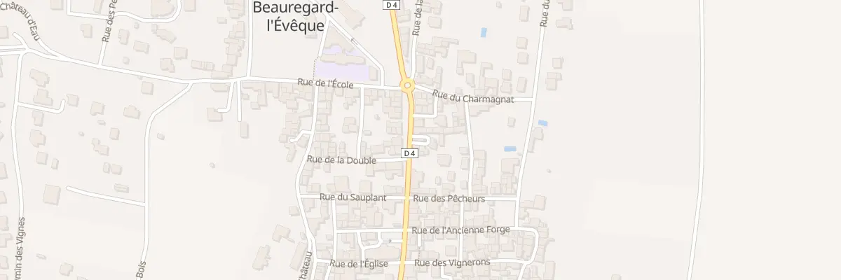Plan du 42 Gr Grande Rue à Beauregard-l’Évêque