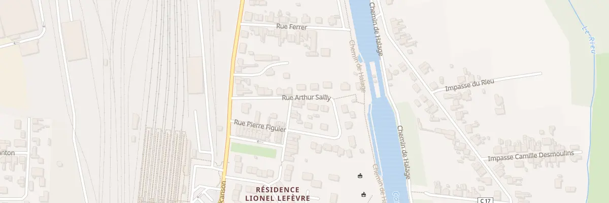 Plan du 10 Rue Arthur Sailly à Tergnier