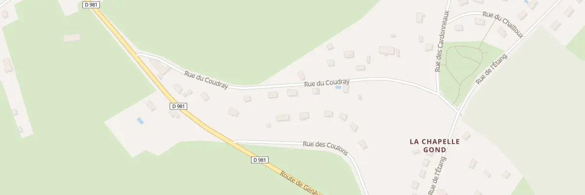 Plan du 9001 Rue du Coudray à Saint-Ouen-sur-Loire