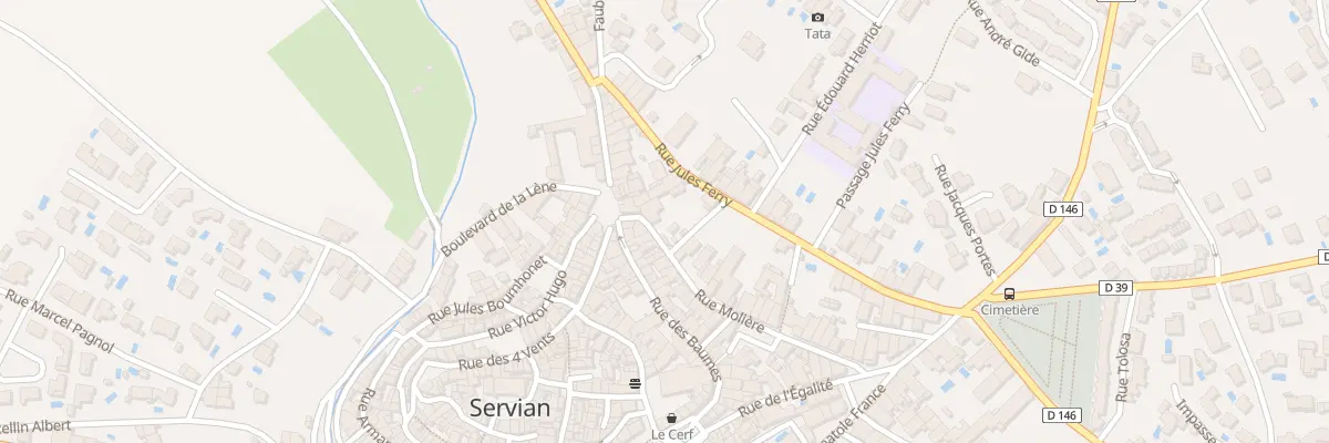 Plan du 34 Rue Molière à Servian