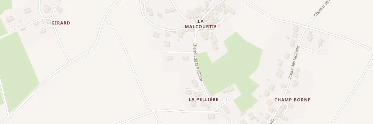 Plan du 5064 La Malcourtie - Flat à Aulhat-Flat