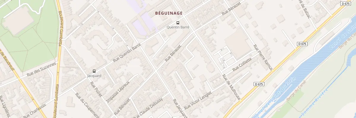 Plan du 88 Rue Bénézet à Saint-Quentin