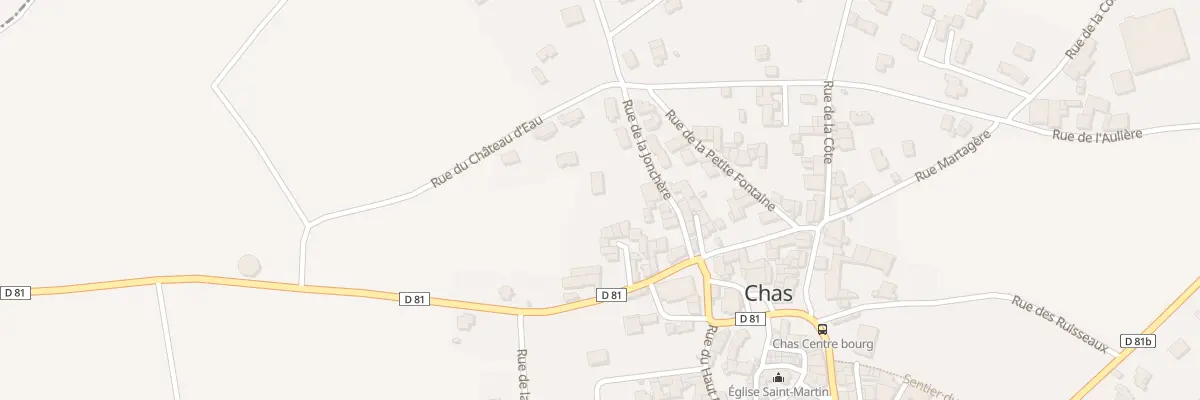 Plan du 11 Rue de la Jonchère à Chas