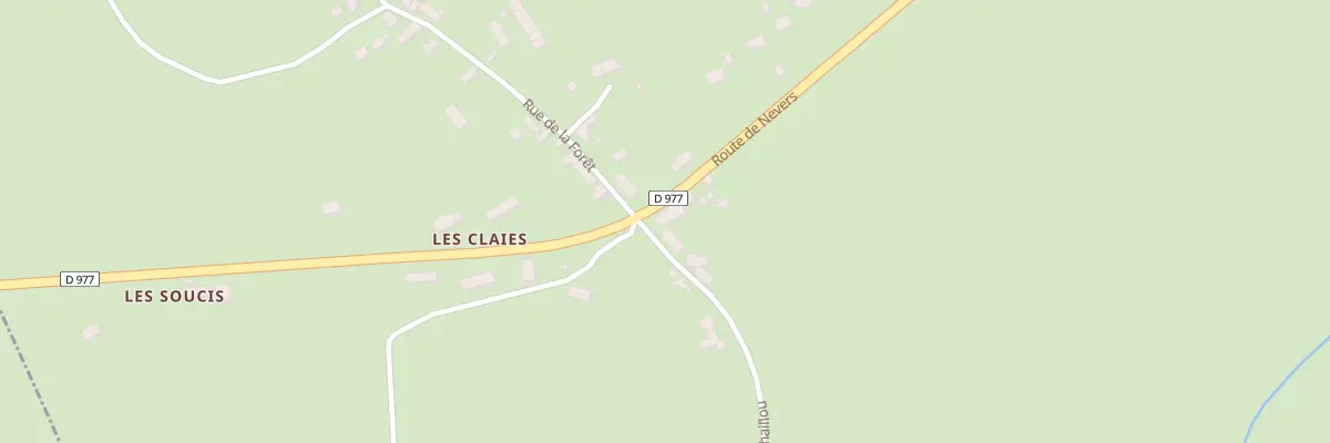 Plan du 1 Rue du Moulin du Chaillou à Prémery