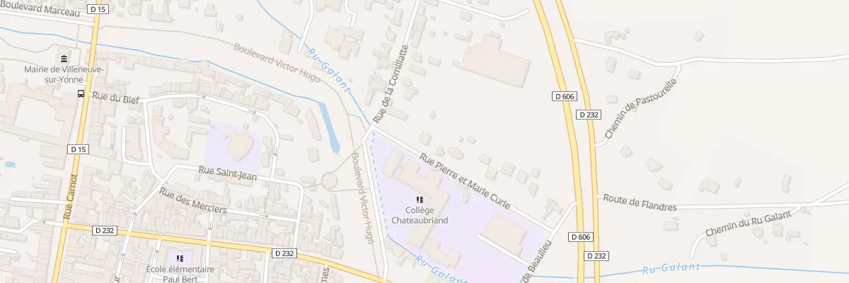 Plan du 4 Rue Pierre et Marie Curie à Villeneuve-sur-Yonne