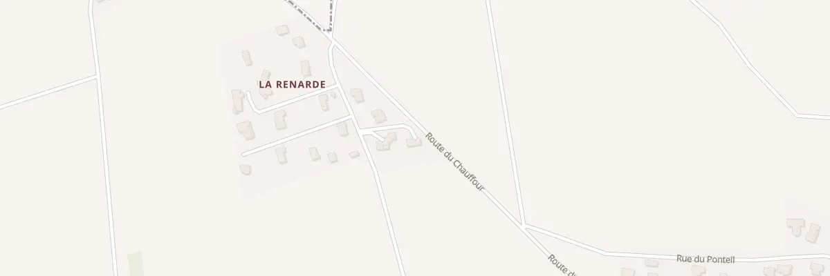 Plan du 3T La Renarde à Brenat