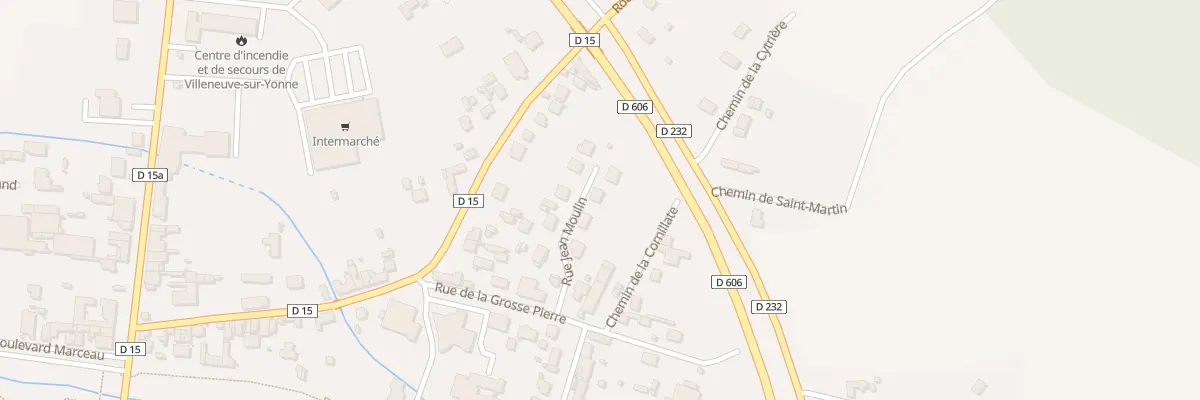 Plan du 6 Rue Jean Moulin à Villeneuve-sur-Yonne