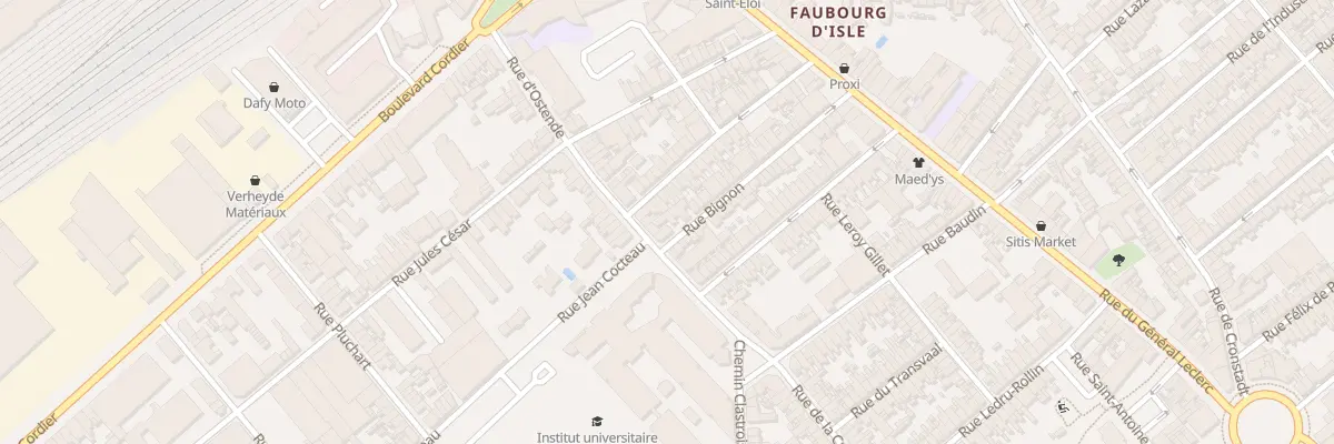 Plan du 40 Rue Bignon à Saint-Quentin