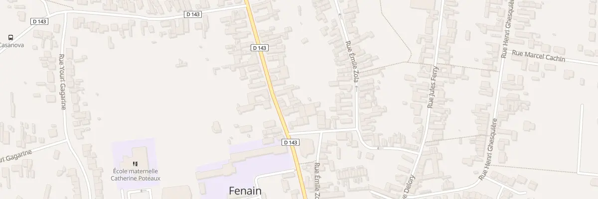 Plan du 8C Rue Jules Guesde à Fenain