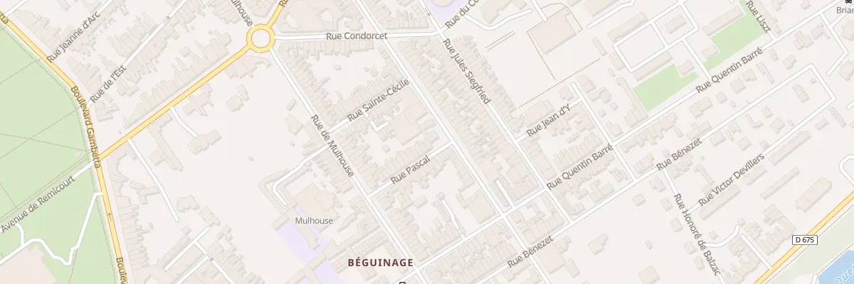 Plan du 25 Rue Pascal à Saint-Quentin