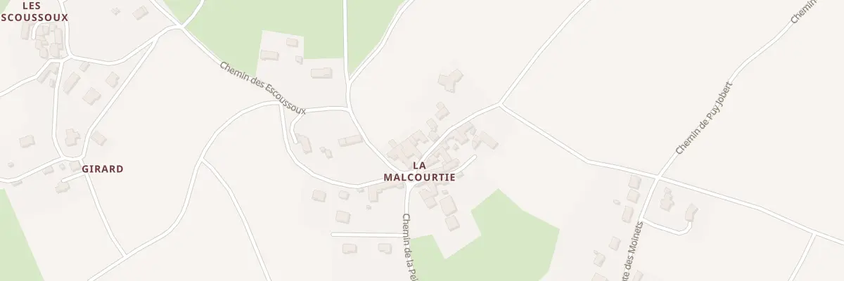 Plan du 5309 La Malcourtie - Aulhat à Aulhat-Flat