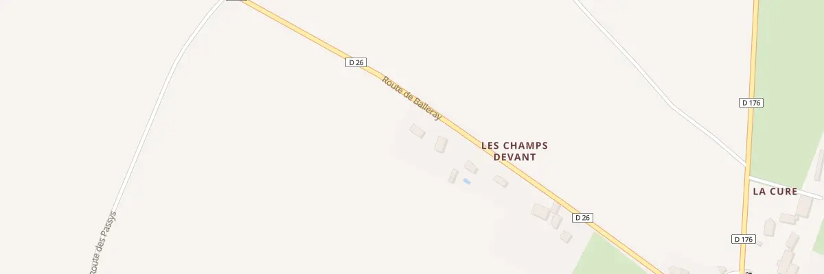 Plan du 9003 Les Champs Devant à Vaux d’Amognes