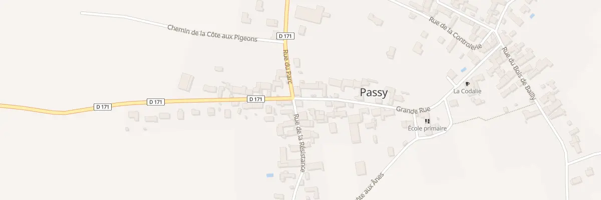 Plan du 1 Rue de la Résistance à Passy