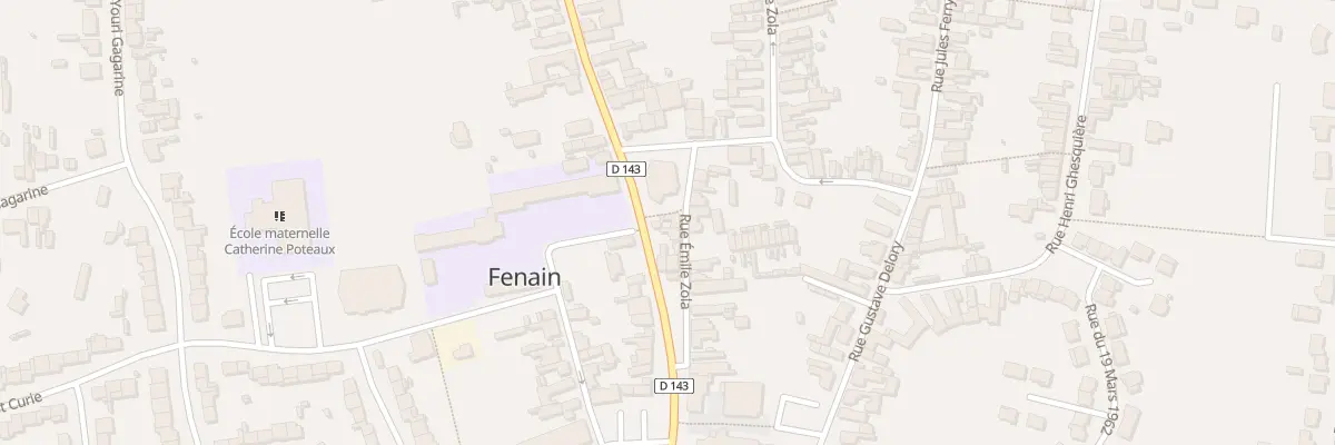 Plan du 3 Rue Emile Zola à Fenain