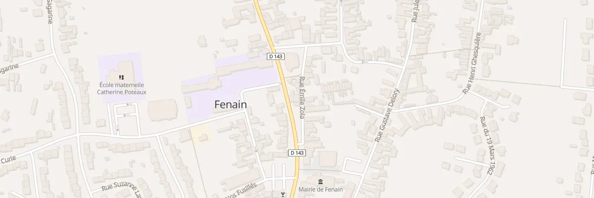 Plan du 1 Rue Emile Zola à Fenain