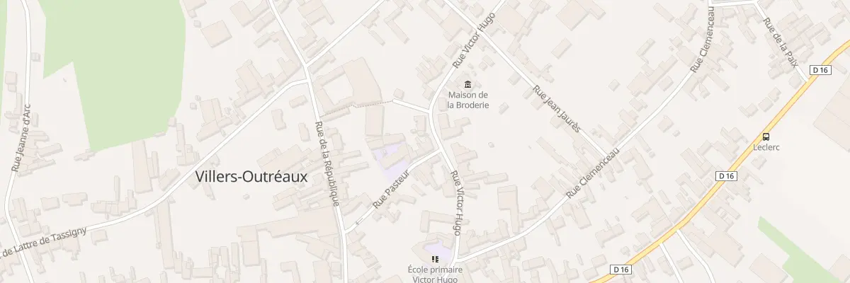 Plan du 11 Rue Victor Hugo à Villers-Outréaux