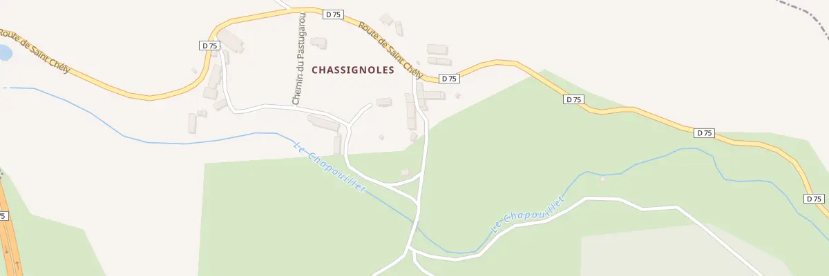 Plan du 5028 Lous Rons et Chassignoles à Rimeize