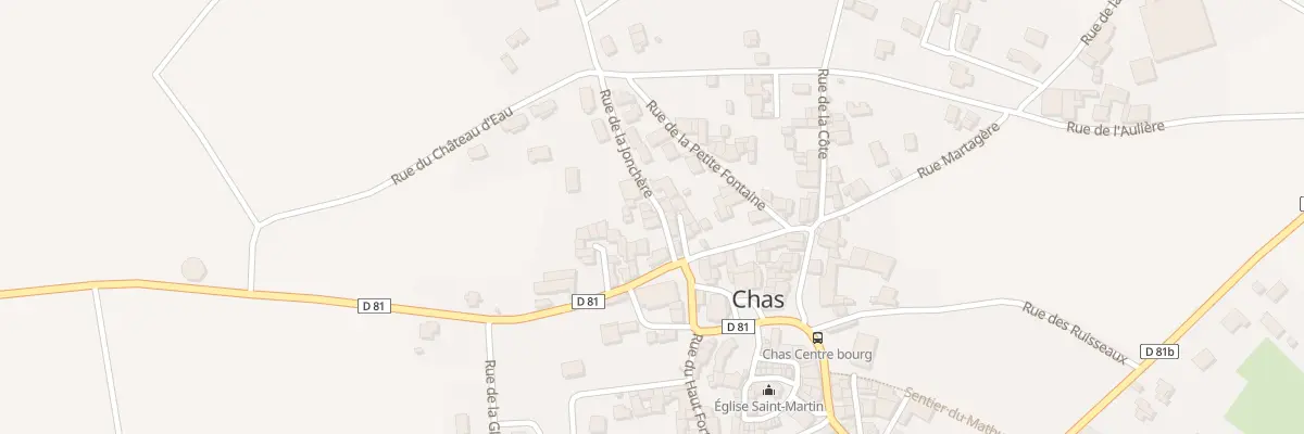 Plan du 3 Rue de la Jonchère à Chas