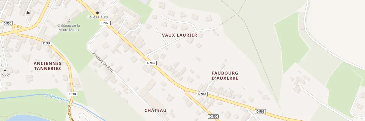 Plan du 6 Bd Pierre Larousse à Toucy