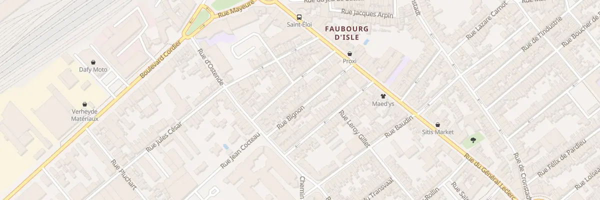 Plan du 22 Rue Bignon à Saint-Quentin
