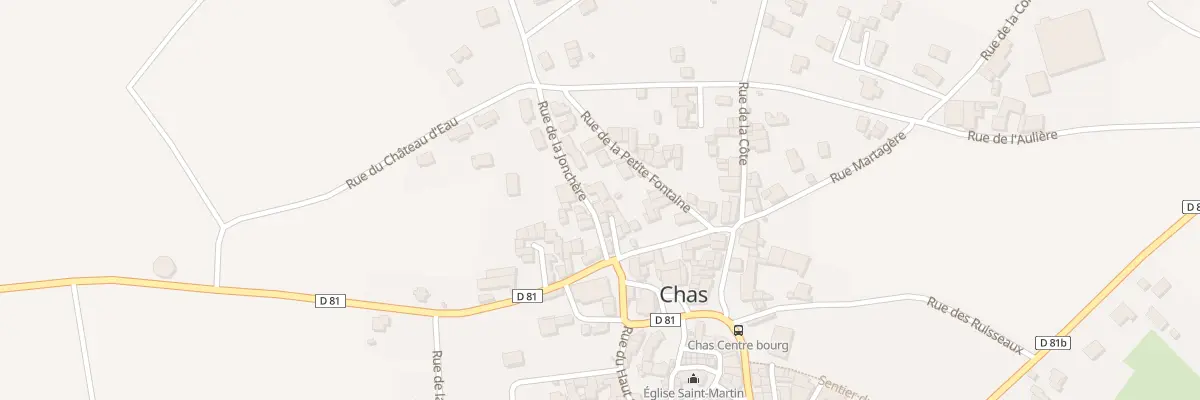 Plan du 6 Rue de la Jonchère à Chas