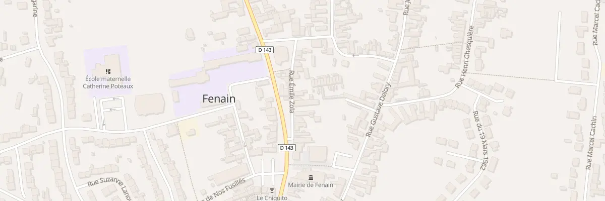 Plan du 6 Rue Emile Zola à Fenain